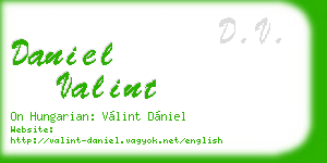 daniel valint business card